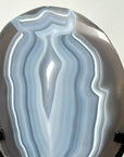 Outstanding Natural Blue Banded Agate Slice - MWS2138