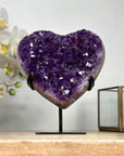 Natural Amethyst Stone Heart Carving - HST0274