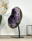 Natural Uruguayan Amethyst Geode with Green Jasper Shell - MWS2932
