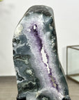 Natural Agate & Amethyst Stone Slice Portal on Stand - MWS3009