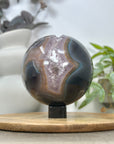 Large NaturalAmethyst & Agate Sphere Geode - SPH0166