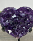 Natural Deep Purple Stone Heart Carving - HST0303