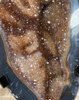 Unique Natural Caramel Tone Quartz Druzy Geode - MWS1522
