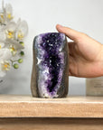Deep purple Amethyst Geode - Cuted Self Standing Base - CBP1133