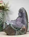 Huge Natural Amethyst & Green Jasper Geode with Stalactite Formation - CBP1073