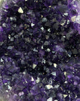 Amethyst Geode Cluster on Stand – Home Decor Display Specimen - MWS2638