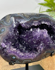Natural Amethyst Geode with Agate Shell - MWS3096