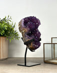 Natural Amethyst Crystal Cluster on Stand - MWS2151
