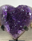 Beautiful Amethyst & Agate Stone Heart - HST0304