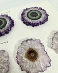 Wholesale Amethyst Stalactite Slices for Jewelry Making - Bulk Flat Set - STS0039
