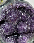 Huge Amethyst Geode with Agate & Green Jasper Shell - MWS2194