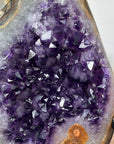 Deep Purple Amethyst Cluster with Natural Agate Shell - MWS1360