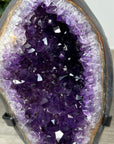 Uruguayan Amethyst & Agate Geode with Metallic Stand - MWS2152