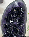 Deep Purple Amethyst Geode on Metal Stand - Perfect for Home Decor - MWS3061