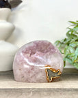 Natural Pink Amethyst Geode with Selfstanding Cut Base - STGE0051