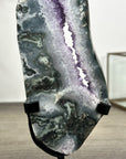 Natural Agate & Amethyst Stone Slice Portal on Stand - MWS3009