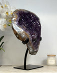 XXL Natural Amethyst Geode with Beautiful Hematite Inclusions - MWS1497
