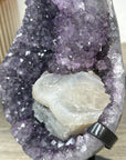 Amethyst Crystal Cluster with Calcite Formation – Elegant Natural Statement Décor Piece - MWS2419