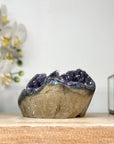 Natural Amethyst Geode Crystal Cluster for Home Decor Display - CBP1166