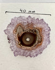 Genuine Amethyst, Quartz & Green Jasper Stalactite Slices Flat - Perfect for Crafting Unique Jewelry - STS0049
