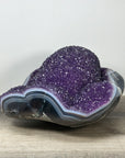 XXL Amethyst & Blue Banded Agate Centerpiece - CBP1171