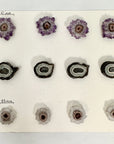 Natural amethyst Jasper & Quartz Stalactite Slices Wholesale Flat - Ideal for Pendants - STS0060