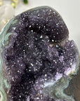 Natural Amethyst Cathedral with Green Jasper Shell - CBP1107
