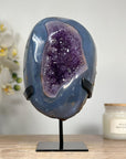 Stunning Blue Agate & Amethyst Geode - MWS1521