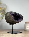 Unique Amethyst Geode with Green Jasper Shell - MWS1635