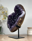 Natrual Uruguayan Amethyst Geode withagate Shell - MWS1258