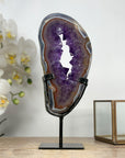 Beautiful Natural Amethyst Geode Slice Portal - MWS2007