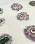 Natural Amethyst Stalactite Slices Wholesale Flat - Ideal for Pendants - STS0031