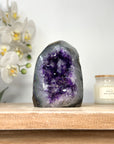 Deep purple Natural Amethyst Cathedral Geode with Large Crystals - CBP1106