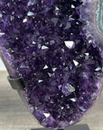 A Grade Amethyst Stone with Green Jasper Shell - MWS2219