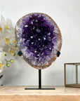 Amazing Natural Amethyst Geode, Stand included - MWS2090