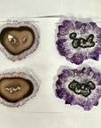 High-Quality Amethyst & Agate Stalactite Slices for Jewelers - Wholesale Bulk Pack - STS0076