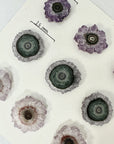Genuine Amethyst & Green Jasper Stalactite Slices Flat - Perfect for Crafting Unique Jewelry - STS0045