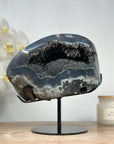 Stunning Black Amethyst & Agate Natrual Geode - MWS1384