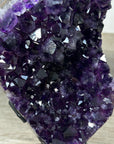 Uruguayan Amethyst Crystal Geode on Stand – Vibrant Purple Druzy - MWS2181