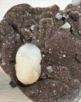 Brown Tone Quartz Druzy With Calcite Formation - MWS2512
