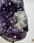 A+ Natural Amethyst with unique Calcite Crystal Inclusion - Collector Grade Specimen - MWS1776