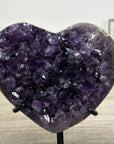 Uruguayan Amethyst Stone Heart Carving - HST0323