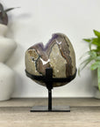 Natural Amethyst Geode on Metal Stand - MWS3327