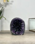 Amethyst Cathedral – Deep Purple Geode on Cut Base for Home Décor - CBP1209