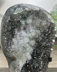 Green Sugar Quartz Cluster with Metal Stand - MWS3206