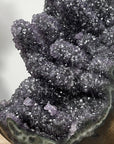 Large Natural Amethyst Druzy Cathedral with Unique Stalactites - CBP1043