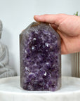 Large Natural Amethyst & Agate Stone Obelisk - STP0144