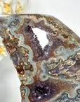Unique Green Jasper & Amethyst Crystal Specimen - MWS2329