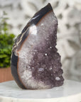 Beautiful Uruguayan Amethyst Flame Crystal Carving - FST0085