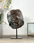 Natural Sugar Druzy Crystal Geode – Sparkling Mini Display Piece for Peaceful Home Decor - MWS2509